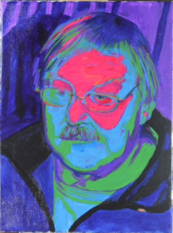 Acrylic portrait man