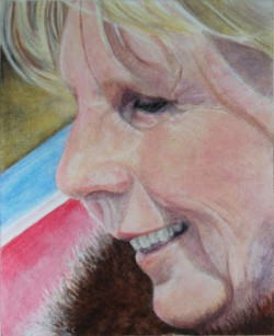 Mixed Media portrait study of woman