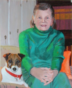 acrylic portrait study of woman