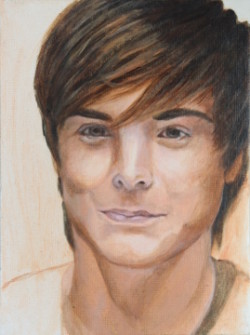 acrylic portrait study of man