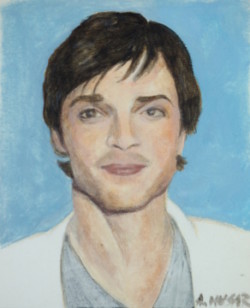 acrylic portrait study of man