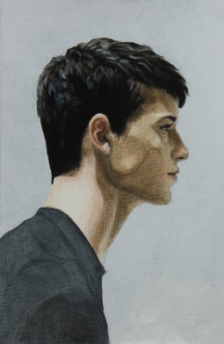 acrylic profile of man