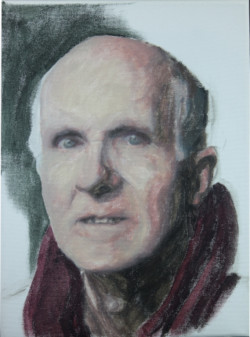 acrylic portrait of man