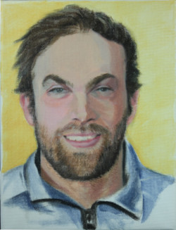 acrylic portrait of man