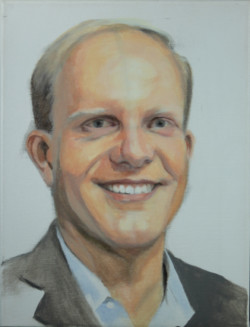 acrylic portrait of man