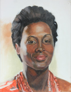 Acrylic portrait woman
