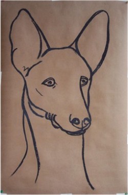 Drawing animal dog