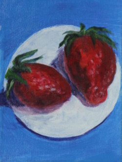 Painted strawberries