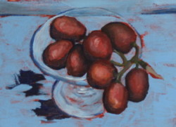 Painting fruit grapes