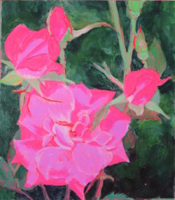 Painting flowers roses