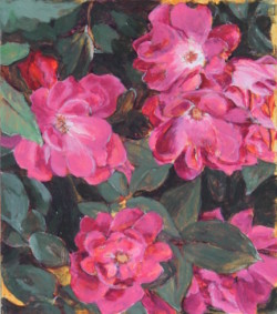 Painting flowers roses