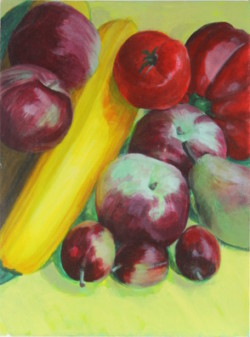 Painting fruits