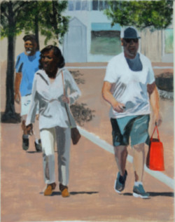 acrylic painting, Annapolis street scene