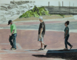 acrylic painting, Annapolis street scene