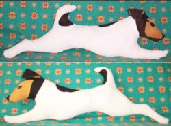 life-sized soft sculpture dogs