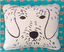 pillow featuring dog