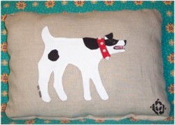 pillow featuring dog