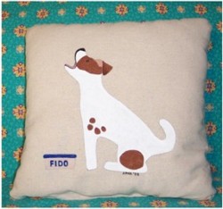 pillow featuring dog