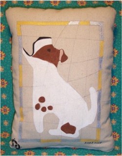 pillow featuring dog