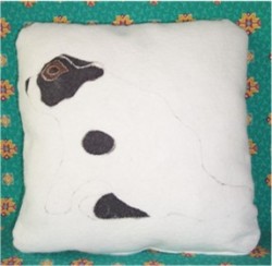 pillow featuring dog