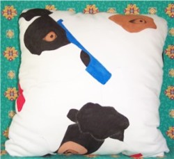 pillow featuring dogs