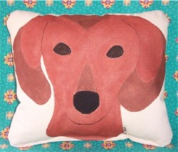 pillow featuring dog