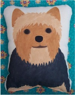 pillow featuring dog