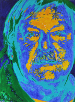 acrylic portrait of man