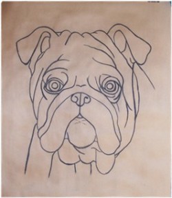 Drawing animal dog