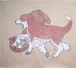 Drawing animal dog