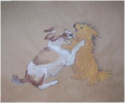 Drawing animal dog