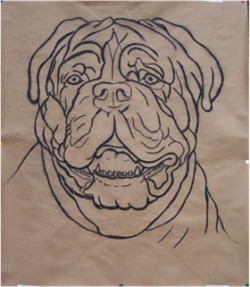 Drawing animal dog