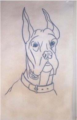 Drawing animal dog