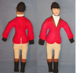 Equestrian soft sculpture doll