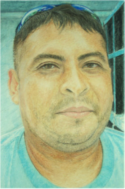 Portrait of Man colored pencil