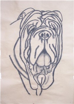 Drawing animal dog