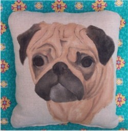 pillow featuring dog