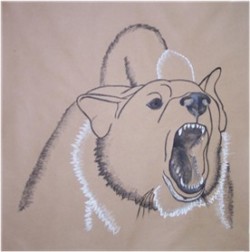 Drawing animal dog