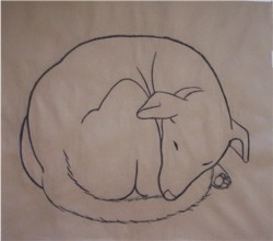 Drawing animal dog