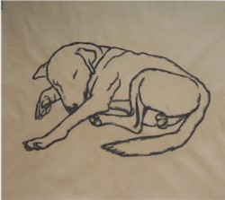 Drawing animal dog