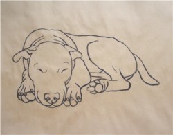 Drawing animal dog