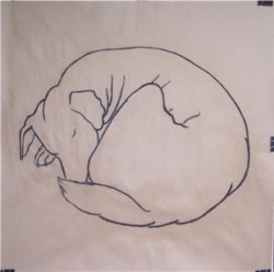 Drawing animal dog