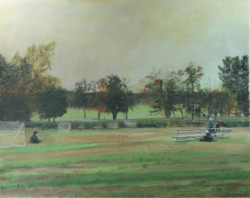 Acrylic landscape study