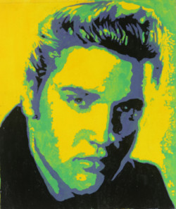 edgy celebrity acrylic portrait